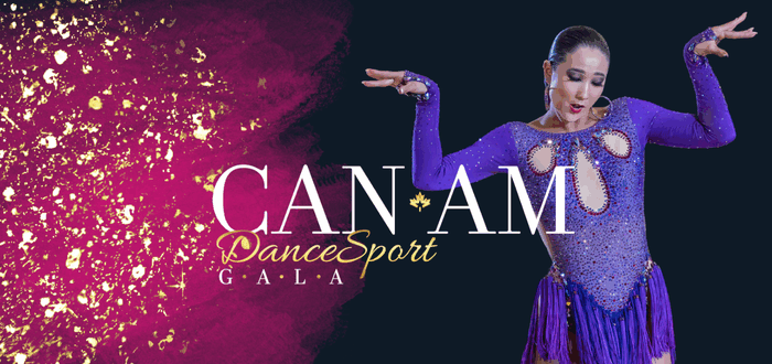 CanAm Dancesport Gala 2025 Professional Amateur ballroom dance couple